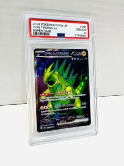 Pokemon TCG Iron Thorns ex 081/066 Japanese Crimson Haze PSA 10 Gem Mint - Image 1