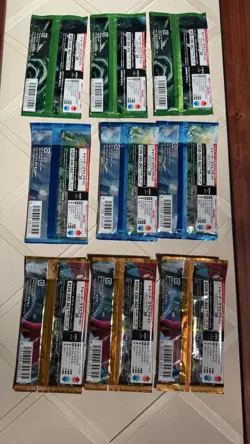 Pokemon TCG booster packs Factory sealed mixed lot nine packs! - Image 2