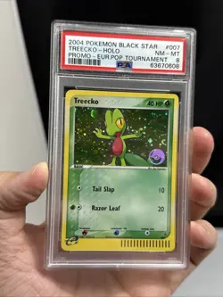 Pokemon TCG Treecko 2004 Euro POP Tournament Graded PSA 8 - Image 3