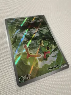 Pokemon 151 TCG Caterpie 172/165 Scarlet & Violet 151 Holo Illustration Rare NM - Image 4