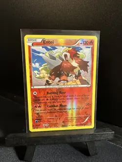 Entei [Reverse Holo] #14 Pokemon Ancient Origins - Image 1