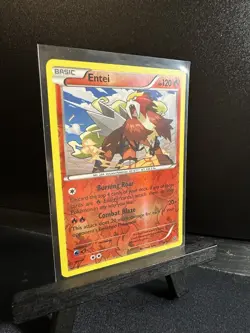 Entei [Reverse Holo] #14 Pokemon Ancient Origins - Image 3