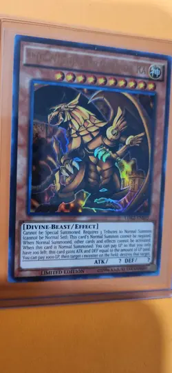 Yu-Gi-Oh! The Winged Dragon of Ra Gold Text HOLO LIMITED Edition Ldk2-ens03 - Image 1