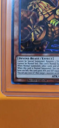 Yu-Gi-Oh! The Winged Dragon of Ra Gold Text HOLO LIMITED Edition Ldk2-ens03 - Image 2