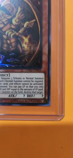 Yu-Gi-Oh! The Winged Dragon of Ra Gold Text HOLO LIMITED Edition Ldk2-ens03 - Image 3