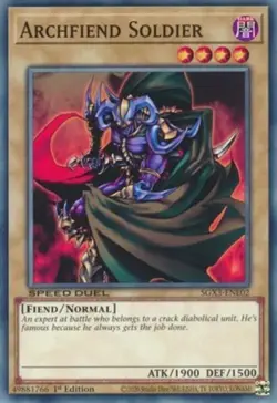 Yugioh! Archfiend Soldier - SGX3-ENE02 - Common - 1st Edition Near Mint, English - Image 1