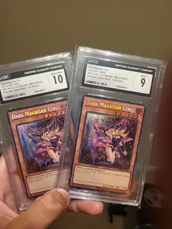 Yugioh Dark Magician Girl Mp24-en053 Alt Art Prismatic Rare CGC 10 And 9 2024... - Image 1