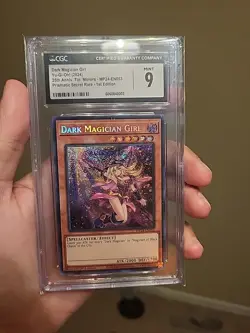 Yugioh Dark Magician Girl Mp24-en053 Alt Art Prismatic Rare CGC 10 And 9 2024... - Image 4