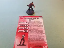 Star Wars Miniatures Custom w/ Card Cassian Andor, Rebel Spy - Image 1