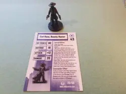 Star Wars Miniatures Custom w/ Card Cad Bane, Bounty Hunter - Image 1