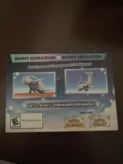 Shiny Koraidon Or Miraidon Pokemon Scarlet Violet Code Card - Gamestop - Image 4