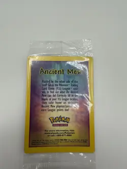 Sealed Ancient Mew Pokemon TCG 2000 Movie Promo Holo Foil Card WOTC - Image 1