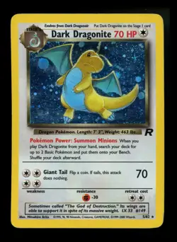 #2 Dark Dragonite /82 Team Rocket 2000 Holo Rare WOTC Pokemon Card TCG - Image 1