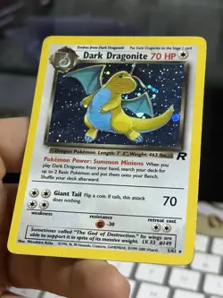 #2 Dark Dragonite /82 Team Rocket 2000 Holo Rare WOTC Pokemon Card TCG - Image 4