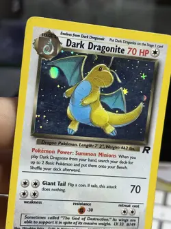 #2 Dark Dragonite /82 Team Rocket 2000 Holo Rare WOTC Pokemon Card TCG - Image 5