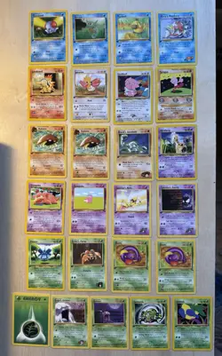 First Edition Lot! Pokemon TCG 25 Card Lot of Uncommon 1st Edition NM 1999-2000 - Image 1