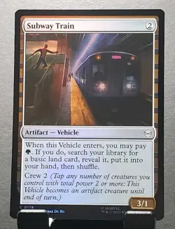 MTG 0178 SUBWAY TRAIN Foil Spider-man common card⚔NM/MT - Image 1