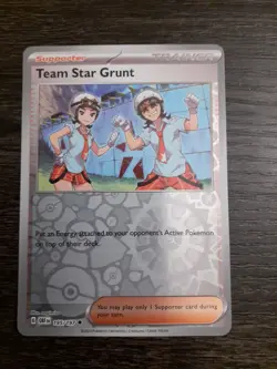 Team Star Grunt Reverse Holo Card 195/198 SV01 Scarlet & Violet Base Set - Image 1