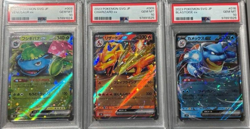PSA 10 Pokemon Card 3 Card Set Special Deck Set EX Venusaur Charizard Blastoise - Image 1