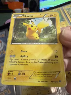 Pikachu 48/162 Breakthrough Non Holo Common Pokemon Card - H25 - Image 1