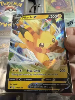 Pikachu V SWSH285 - Black Star Promo - Ultra Rare Holo Pokemon Card H75 - Image 1