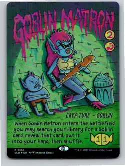 Magic the Gathering Foil Goblin Matron Secret Lair Borderless MTG Free Shipping! - Image 1