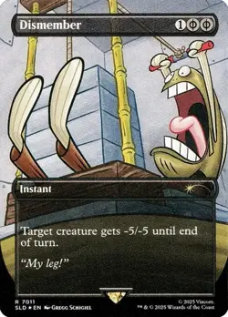 Dismember - Rainbow Foil Extended Art SLD NM MTG - Image 1