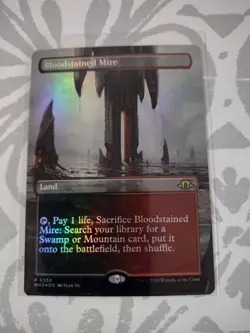 Mtg Modern Horizons 3 Bloodstained Mire borderless foil nm x1 - Image 1