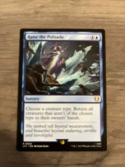 MTG - Raise the Palisade, NM-Mint, English Commander LOTR - Image 1