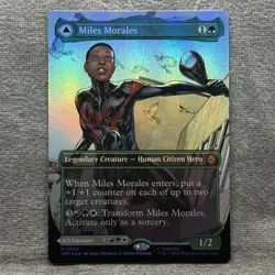 Miles Morales (Borderless Foil) - Spider-Man (SPM) #234 NM MTG Marvel - Image 1