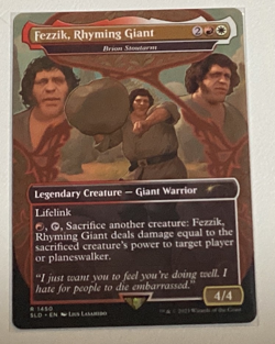 Fezzik, Rhyming Giant - Brion Stoutarm - Light Play MTG Secret Lair - Image 1