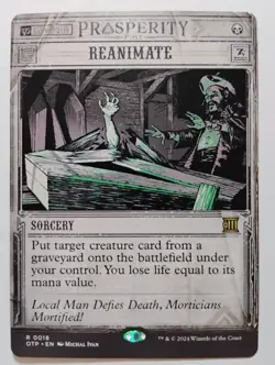 MTG Magic the Gathering Reanimate Breaking News OTJ Magic Outlaws Of Thunder - Image 1