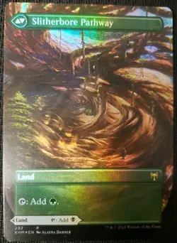 MTG *Darkbore Pathway Borderless Foil X1* (NM) Kaldheim Magic The Gathering - Image 2