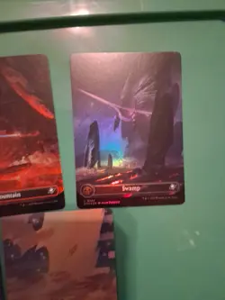 MTG Full Art Basic Land Lot 5 EOE - Island Swamp Forest Mountain Plains Foil - Image 4