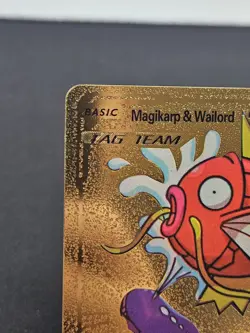 Magikarp & Wailord GX 161/181 Super Splash 300HP Pokemon Gold Foil Fan Art - Image 2