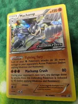 Machamp XY13 Furious Fists Prerelease Black Star Promo Pokemon TCG - Image 1