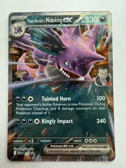Pokemon TCG Team Rocket’s Nidoking ex SVP 217 Sv: Destined Rivals Promo NM - Image 1