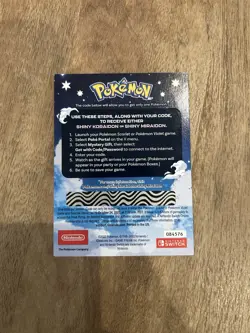 Pokemon Scarlet And Violet Serial Codes Shiny Koraidon or Miraidon UNSCRATCHED! - Image 2