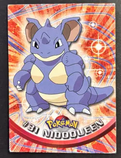 Pokemon Topps Nidoqueen #31 - 1999 TV Animation Series 1 Red Logo - Image 1