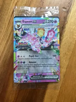 Pokemon TCG Espeon ex 034/131 Stamped SEALED Promo Prismatic Surprise Box - Image 1