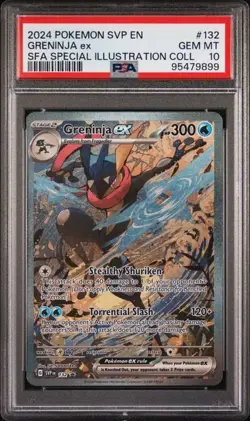 2024 POKEMON SVP EN-SV BLACK STAR PROMO #132 GRENINJA EX PSA 10 - Image 1