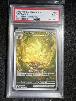 2023 Pokemon Scarlet & Violet Obsidian Flames Ninetales #199/197 PSA 9 - Image 1