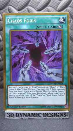 | Yugioh Chaos Form MVP1-ENG08 1st Edition Ultra Rare Gold Edition NM- 🔥 | - Image 1