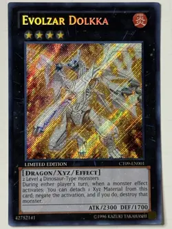 Yugioh Evolzar Dolkka CT09-EN001 Secret Rare Limited Edition NM - Image 1