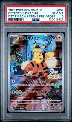 Detective Pikachu Returns 098/SV-P Promo Japanese Pokemon Card - PSA 10 - Image 1