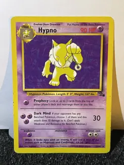 1999 Hypno 23/62 Fossil Pokemon Card TCG WOTC - Image 3