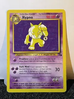 1999 Hypno 23/62 Fossil Pokemon Card TCG WOTC - Image 4