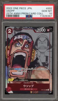 One Piece CCG Usopp 25th Anniversary Premium Card Coll. Japanese ST01-002 PSA 10 - Image 1