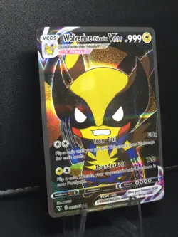 Pikachu Wolverine Cosplay Cute Doujin ACG HOLO Card - Near Mint C. - Image 2