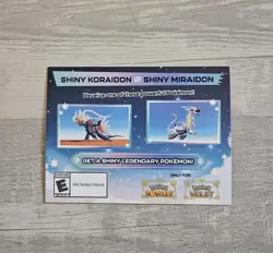 Pokemon Scarlet and Violet Shiny Koraidon OR Miraidon Gamestop Promo Card Code - Image 1